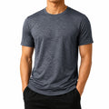 Camiseta de hombre talla M de tejido gris antracita de manga corta estilo básico